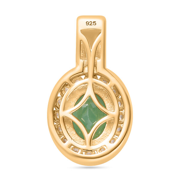 Kagem sambischer Smaragd und Zirkon-Anh&auml;nger - 1,24 ct. image number 5