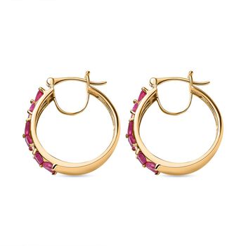 Afrikanischer Rubin Ohrringe