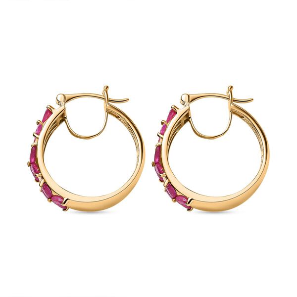 Afrikanischer Rubin Ohrringe image number 4