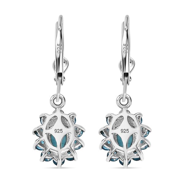 AA Sleeping Beauty T&uuml;rkis, Neon Apatit Ohrringe 925 Silber rhodiniert ca. 1.61 ct image number 5