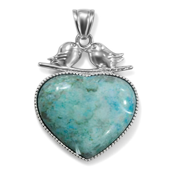 T&uuml;rkis-Jaspis Anh&auml;nger ca. 40,00 ct.