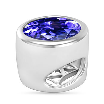 RHAPSODY AAAA Rundschliff Tansanit Anh&auml;nger in 950 Platin - 1 ct.