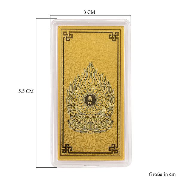 Ein Hauch von Luxus- 999er Goldplatte Muster der sieben Chakren image number 5