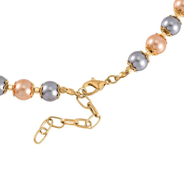 Goldene Muschelkernperle Schmuckset  Legierung vergoldet image number 5