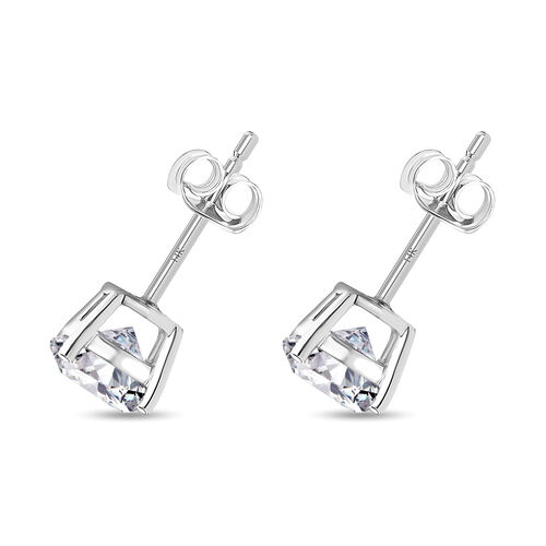 LUXURIANT DIAMOND- SGL zertifizierte VS-EF Labor Diamant Ohrstecker in 585 Weißgold - 2 ct. image number 7