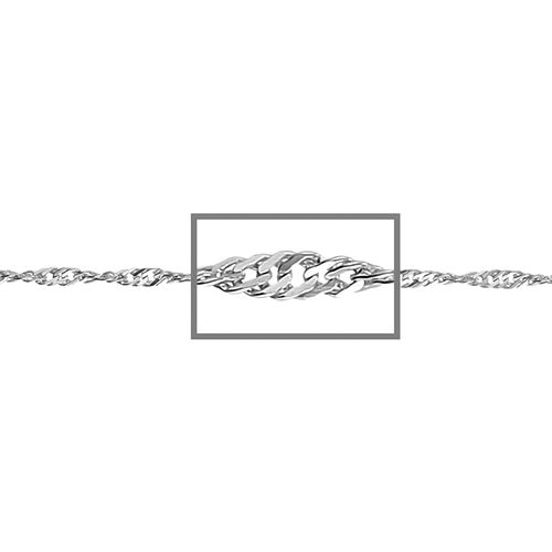 Italienische Singapurkette, ca. 75 cm, 925 Silber image number 0