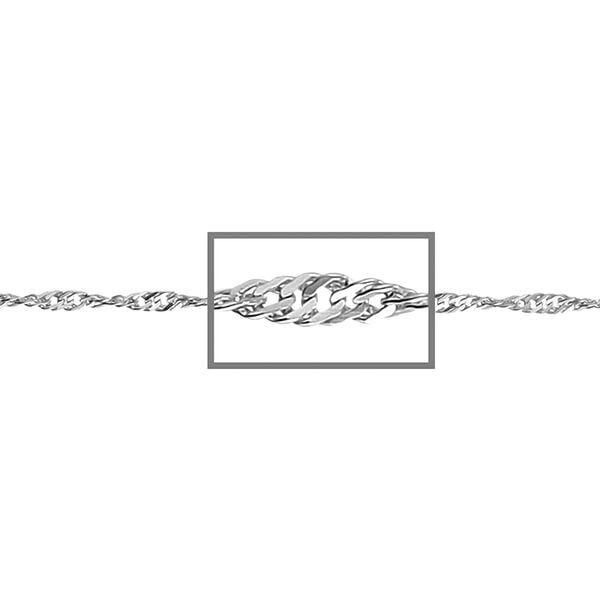 Italienische Singapurkette, ca. 75 cm, 925 Silber image number 0