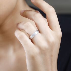 Bandring, 925 Silber rhodiniert