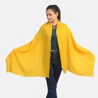 LA MAREY: Superweicher Schal aus 100% Kaschmirwolle, Gelb  image number 0