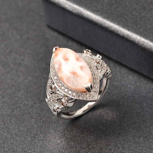 D’joy AA, Weißer Zirkon Ring 925 Silber rhodiniert (Größe 20.00) ca. 6,38 ct image number 1