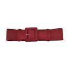 Stretchgürtel mit Schnalle aus Kunstwildleder, rot