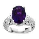 Afrikanischer Amethyst Ringe 925 Silber (Größe 16.00) ca. 5.29 ct