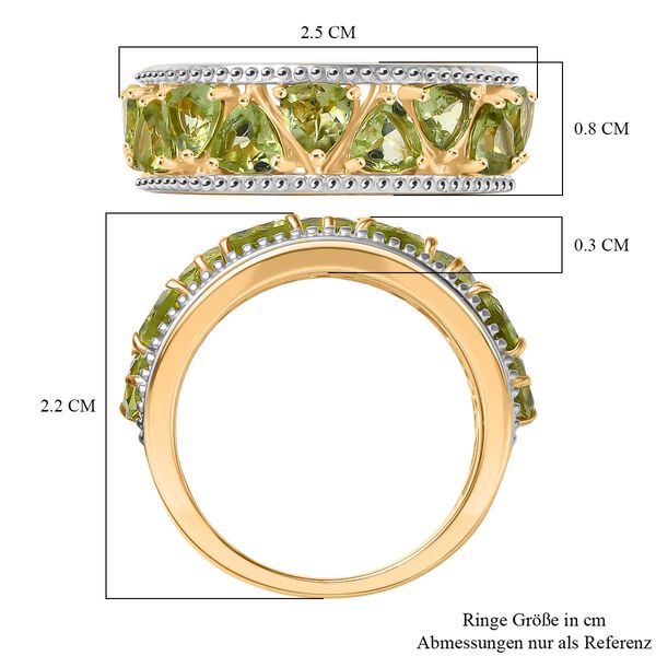 Peridot Ring Nickelfreies Messing (Größe 17.00) ca. 2,34 ct image number 6
