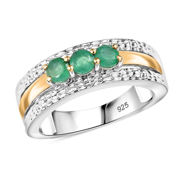 Zweifarbiger Kagem sambischer Smaragd Ring - 0,54 ct. image number 4