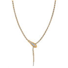 LUXURIANT DIAMANT - Lab Grown Diamant SI-GH Halskette ca. 45 cm 925 Silber 750 Gelbgold Vermeil ca. 1,93 ct.