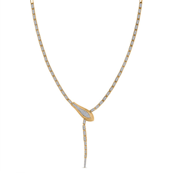 LUXURIANT SGL zertifizierte SI-GH Labor wei&szlig;e und blaue Diamant 45cm Halskette - 1,93 ct.