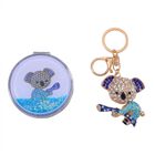 Glas, Mehrfarbiger Kristall Schmuckset Legierung, Eisen emailliert, Legierung emailliert