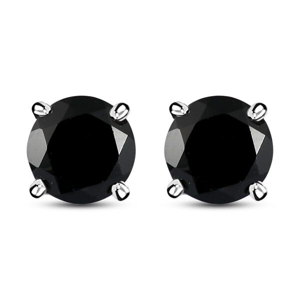 Schwarze Spinell-Ohrstecker