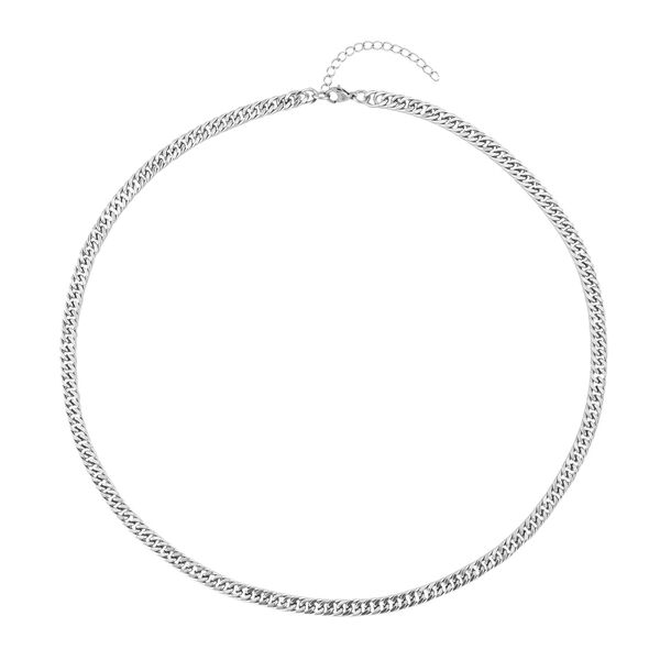 Doppel-Panzerkette, ca. 50 cm, ca. 26,00g, silberfarben image number 0