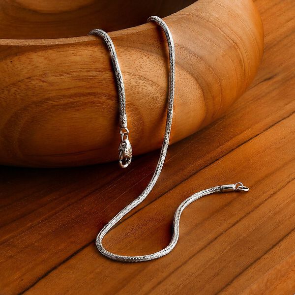 D'Joy Royal Bali -  Tulang Naga Halskette in 925 Silber, 45cm image number 1