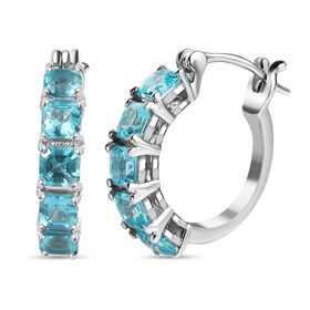 Madagascar Paraiba Apatit Ohrringe - 3,60 ct.