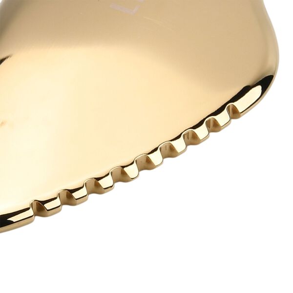 "FACE & EYE CRYOSCULPTOR Six-Sided Sculpting & Contouring Gua Sha 360° rolling eye massager Pure metal material Detachable magnetic rolling head SIZE: 120*38*10MM MATERIAL: METAL COLOR: GOLDEN" image number 6