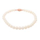 Süßwasser Perle Armband ca. 18 cm Messing rosévergoldet