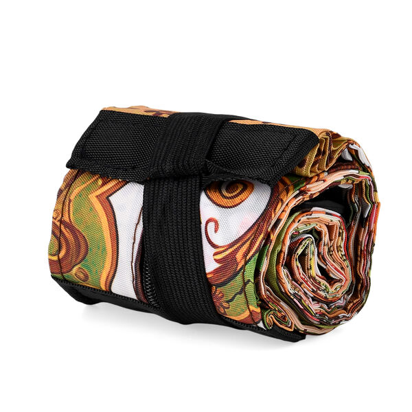 Faltbare Einkaufstasche mit Rei&szlig;verschlussfach 50 x 70 cm Hellgr&uuml;n M&auml;dchenmotiv image number 6