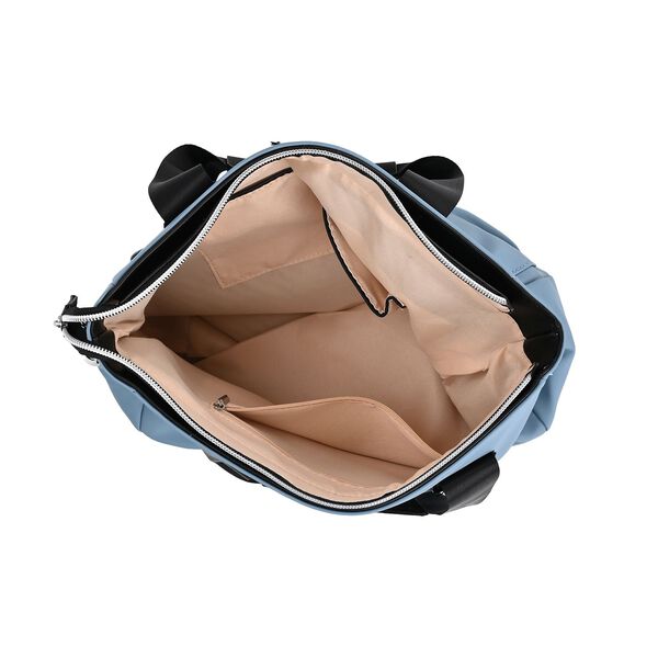 Praktischer Shopper mit verstellbarem Riemen, Blau image number 8