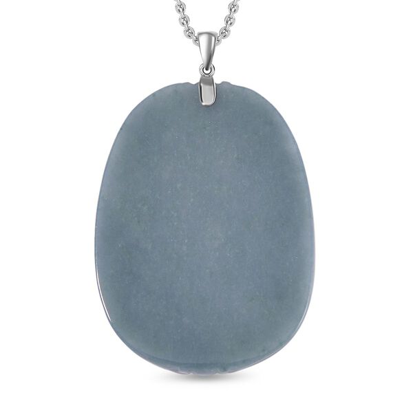 Natürlicher Olmek Jadeit Anhänger mit 50cm Kette und Drachen- und Phoenixmotiv- 105 ct. image number 3