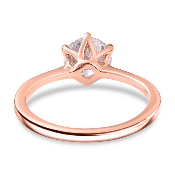 D'Joy Moissanit Ring, 925 Silber 750 Ros&eacute;gold Vermeil - 1,38 ct. image number 5