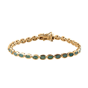 Grandidierit-Armband, ca. 19 cm, 925 Silber vergoldet ca. 6,51 ct