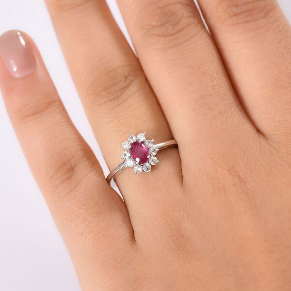 D&rsquo;Joy Afrikanischer Rubin und Zirkon Ring - 1,19 ct. image number 3