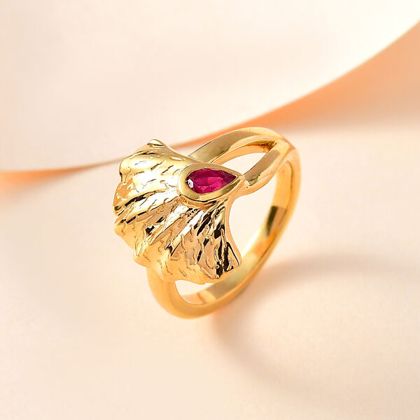 GP Italian Garden Kollektion- AA afrikanischer Rubin und Kanchanaburi blauer Saphir-Ring - 0,31 ct. image number 2