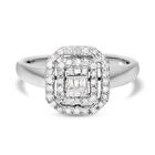 Diamant Ring 925 Silber platiniert  ca. 0,25 ct image number 0