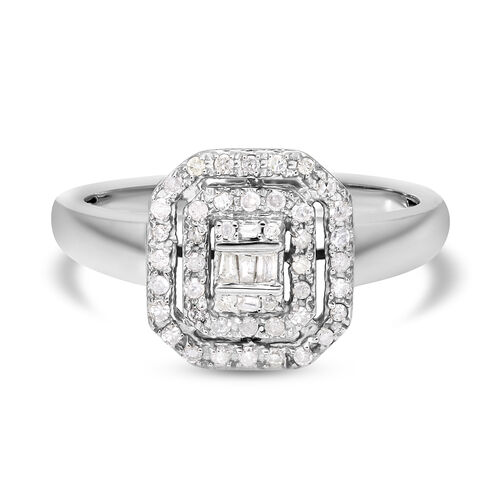 Diamant Ring 925 Silber platiniert  ca. 0,25 ct image number 0