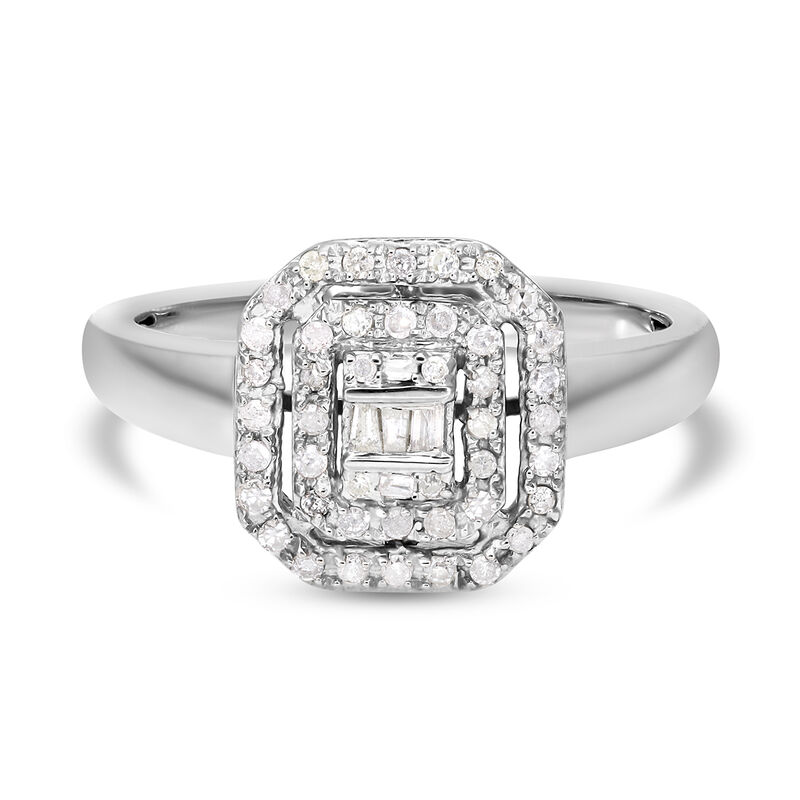 Diamant Ring 925 Silber platiniert  ca. 0,25 ct image number 0