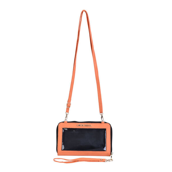 2er Set - Crossbody Tasche und Powerbank mit 4000mAh, Orange image number 4