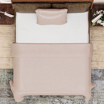 Serenity Night - Bambus Bettbezugsset, k&uuml;hlend und anti-allergisch, Bettdecke 135 x 200 cm Kissenbezug 80 x 80 cm, Beige