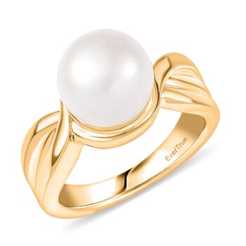 EVER TRUE S&uuml;&szlig;wasser Perle (8-8.4 mm) Ring Nickelfreies Messing