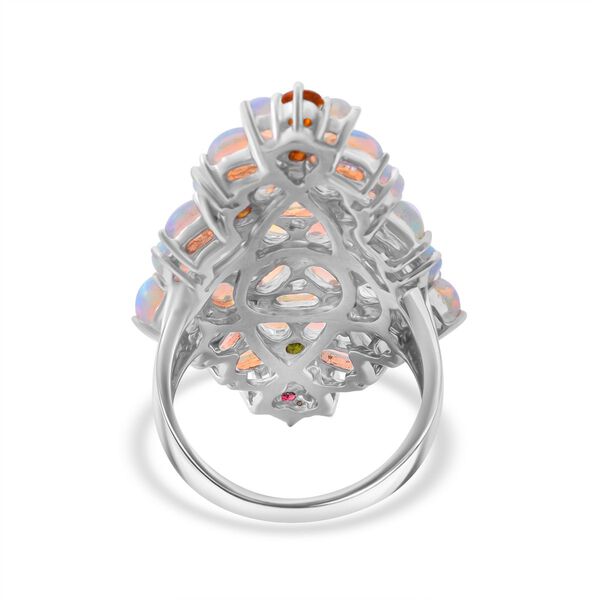 AA Natürlicher, äthiopischer Welo Opal und Multi-Turmalin-Ring - 6,97 ct. image number 5
