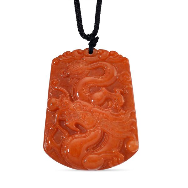 Rote Jade 70cm Halskette - 200 ct. image number 0