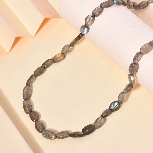 Labradorit Halskette, 45 cm - 85 ct. image number 2