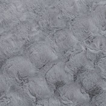 Superweicher Mikropl&uuml;sch Teppich-L&auml;ufer mit Wellenmuster, beige