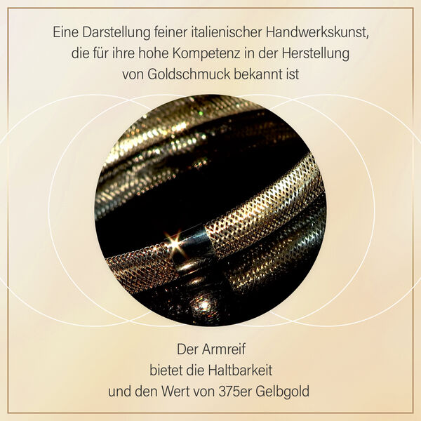 Maestro Kollektion- Precious flexibles Armband, 375 Gelbgold image number 4