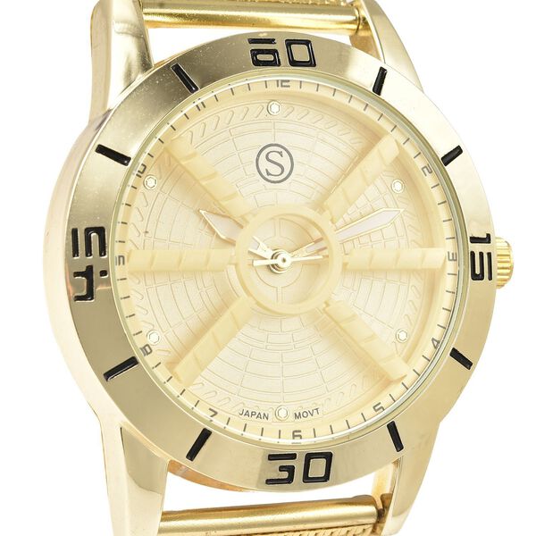 Strada - wasserdichte Uhr in Goldton image number 3