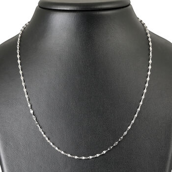 MOKA 925 Silber rhodiniert Halskette ca. 45 cm ca. 2,24g