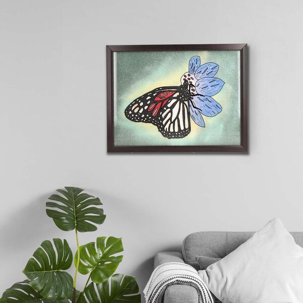 Handgefertigte Edelstein Schmetterlings-Malerei , Schmetterling image number 3