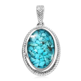 Sleeping Beauty Matrix Türkis Anhänger 950 Kupfer ca. 8,00 ct.