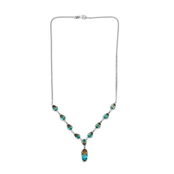 Aqua Terra Costa Quarz und Zirkon 45cm Halskette - 30 ct.